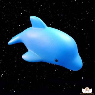 ⛄TT-Cute dolphin shape colorful LED flashing light becomes baby shower toy