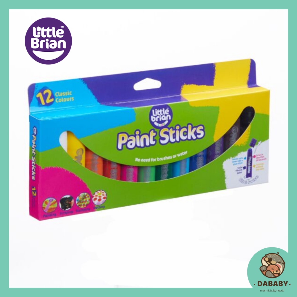 Bút sáp màu an toàn, tẩy được cho bé Little Brian UK (Vẽ được trên mọi bề mặt)