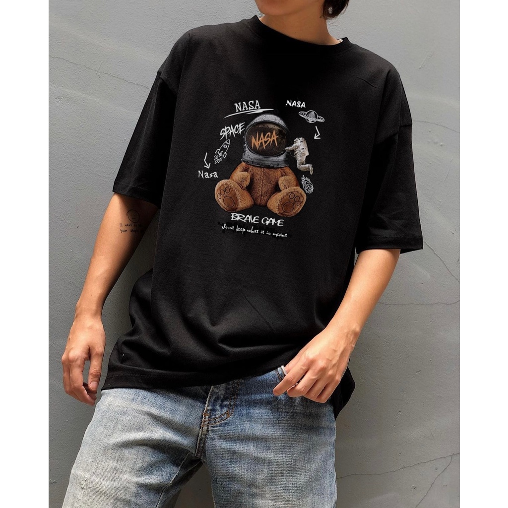 [Mã SRBACK010912 hoàn 20K xu đơn 50K] Áo Thun NASA 1SECOND Chất Liệu 100% Cotton. Kiểu Dáng Unisex Form Rộng | BigBuy360 - bigbuy360.vn