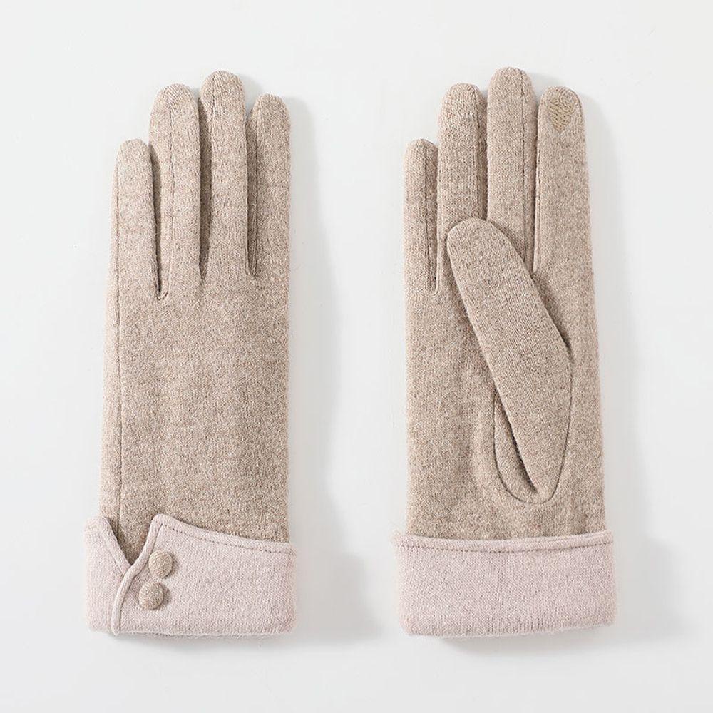 IVORY Găng Tay Nhung Giữ Ấm Thoáng Khí Thời Trang Nữ