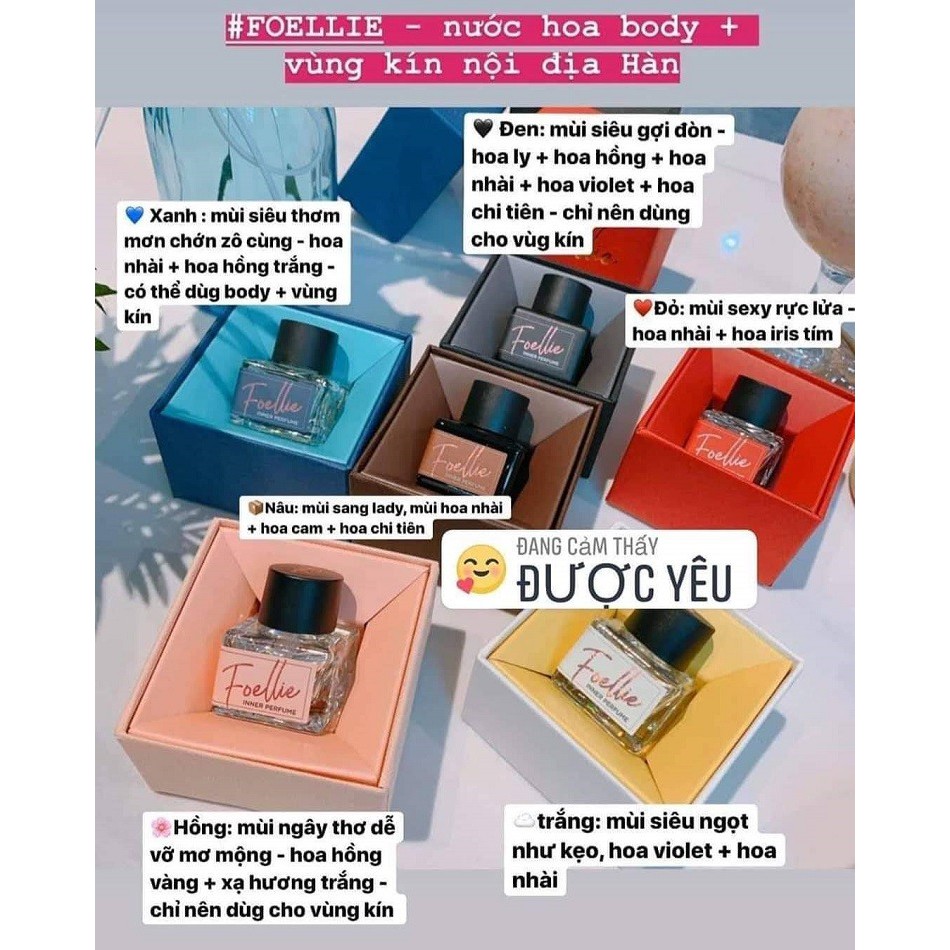Nước hoa nữ Foellie Eau De Innerb Perfume Bijou 5ml (tặng mặt nạ lột mụn) | BigBuy360 - bigbuy360.vn