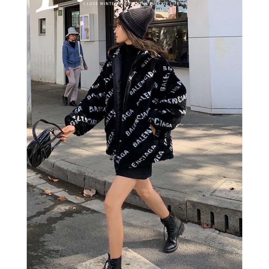 Áo khoác lông BALENCIAGA