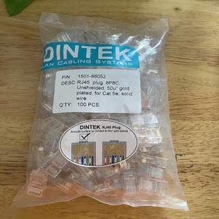 Đầu nối mạng RJ45 hiệu Dintek Cat5E