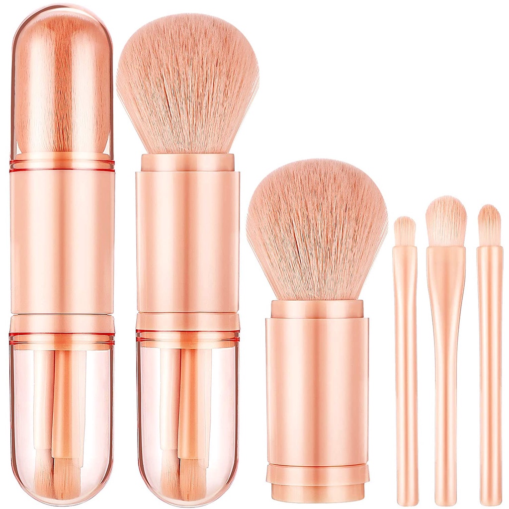 Bộ Cọ Trang Điểm 4 Trong 1 Chuyên Nghiệp / Bộ Cọ Trang Điểm / Kem Nền / Phấn Phủ / Che Khuyết Điểm / Kẻ Mắt / Phấn Mắt