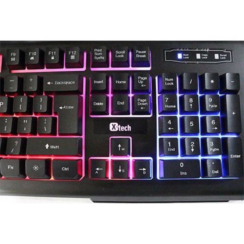 THANH LÝ GIÁ RẺ- Bàn Phím Giả Cơ Xtech PK55 Chuyên Game Và Văn Phòng Có Led RGB | BigBuy360 - bigbuy360.vn