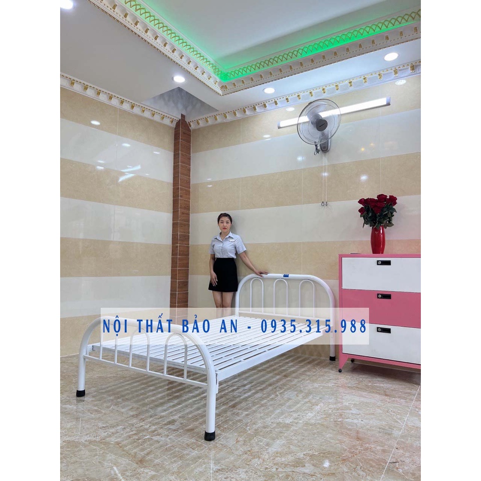 Giường sắt tròn cổ điển SANG TRỌNG đẹp giá xưởng - Nhiều kích thước - Freeship HCM