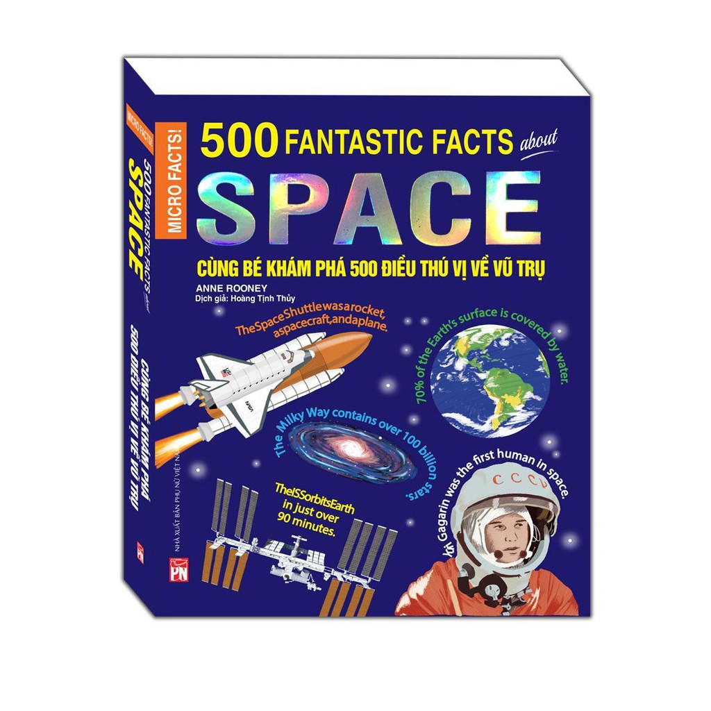 Sách:Micro Facts! 500 Fantastic Facts About Space - Cùng Bé Khám Phá 500 Điều Thú Vị Về Vũ Trụ