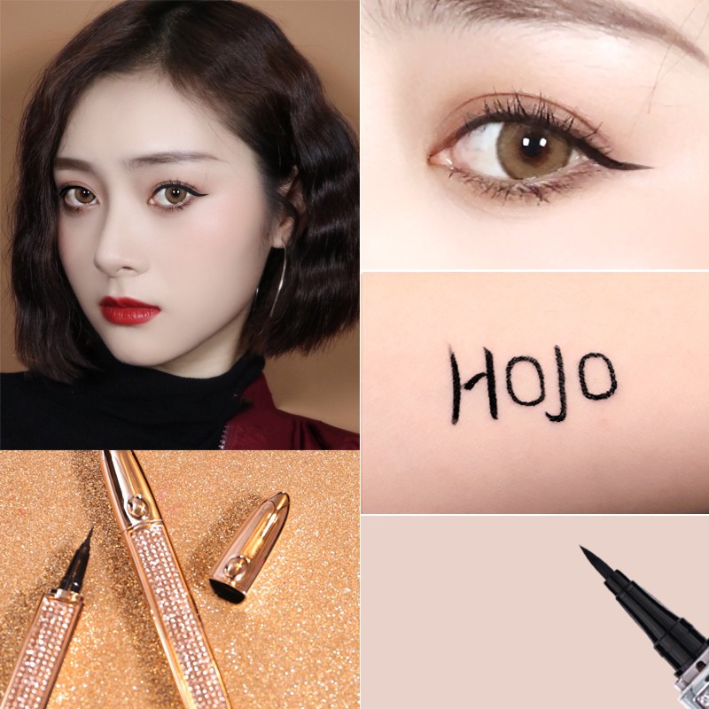 [Hàng mới về] Bút kẻ mắt dạng lỏng HOJO 2 màu lâu trôi chống thấm nước không bị nhòe vỏ đính đá lấp lánh | BigBuy360 - bigbuy360.vn