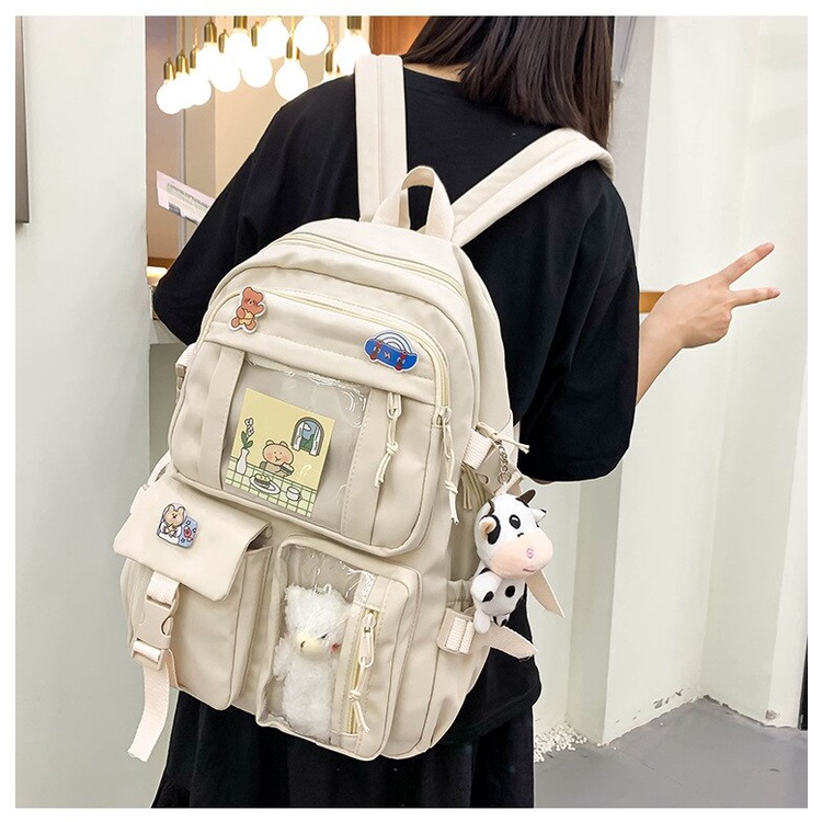 Balo đi học Chuwanglin thiết kế dễ thương chống nước cho nữ