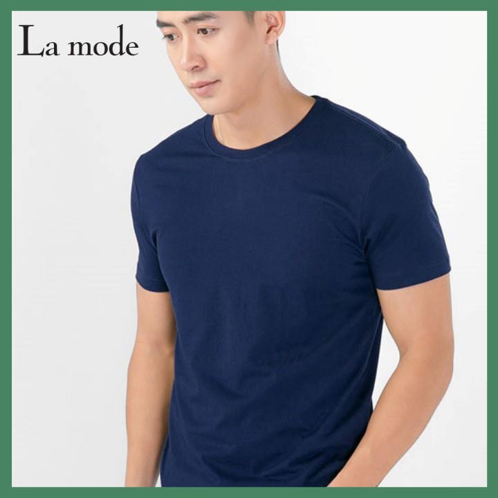 Áo Thun Trơn Nam Nữ Unisex Nhiều Màu - Xanh Dương - La mode