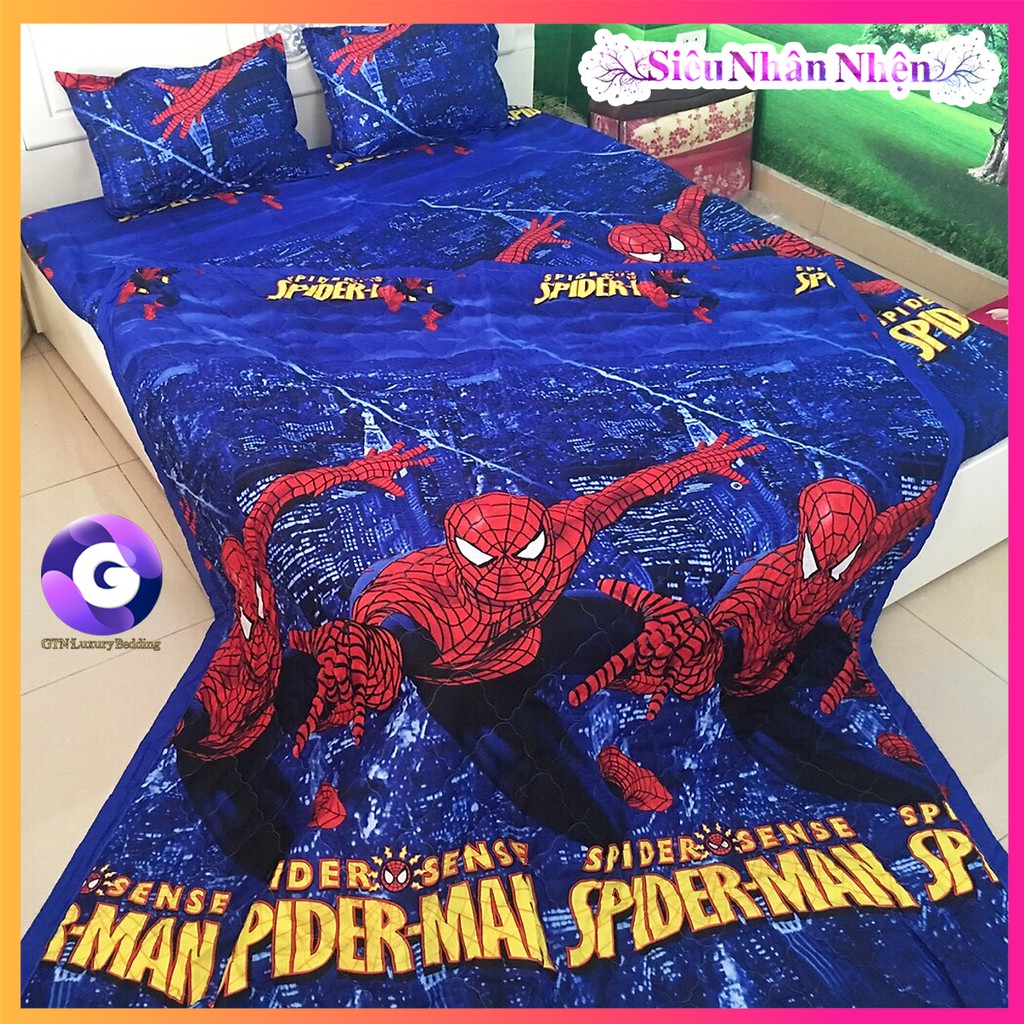 Combo 5 Món Siêu Nhân Nhện Chăn Ga và Vỏ Gối Hoạt Hình - Đủ Kích Thước | BigBuy360 - bigbuy360.vn