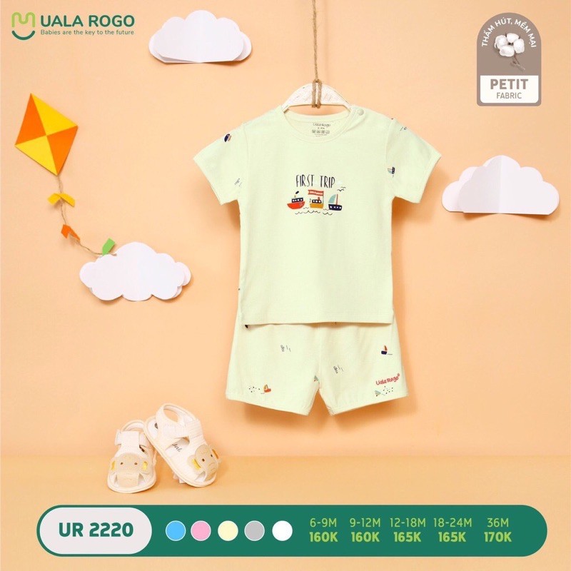 Bộ cộc tay Ualarogo cài vai chất petit