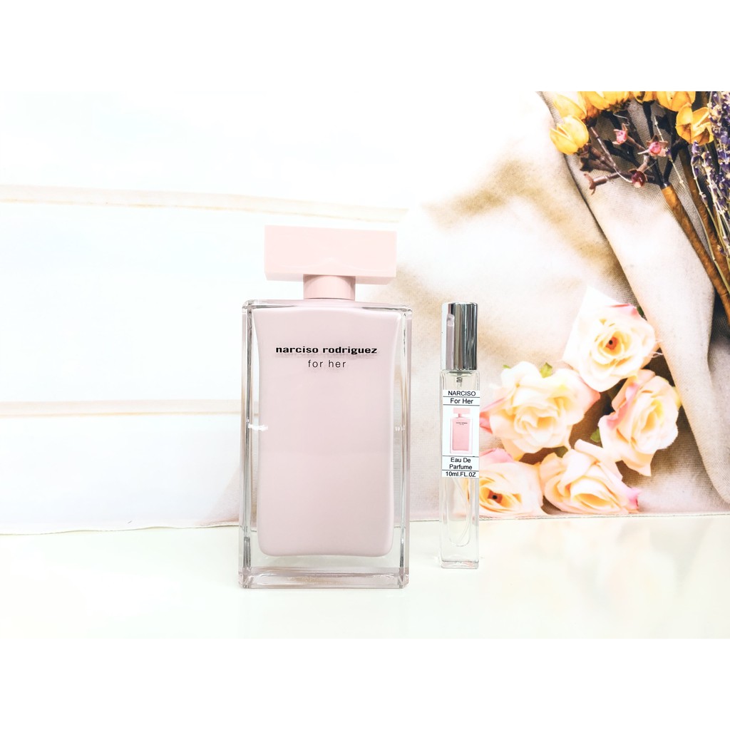 Nước hoa mini Narciso Rodriguez narciso for her edp (hồng nhạt cao) Authentic