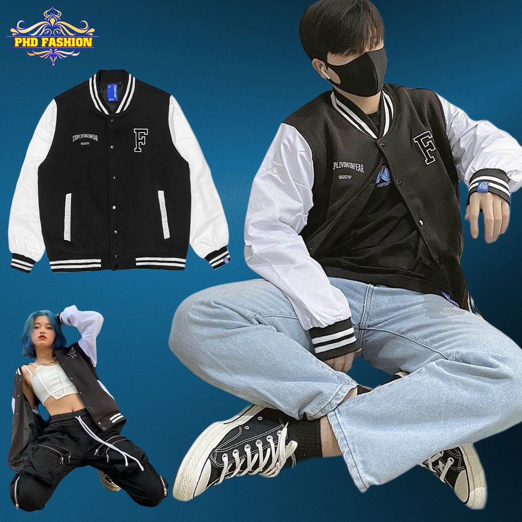 Áo khoác bomber unisex dù 2 lớp xịn sò không bong tróc chất vải mịn không xù nhiều màu, cam kết video kèm ảnh thật | BigBuy360 - bigbuy360.vn