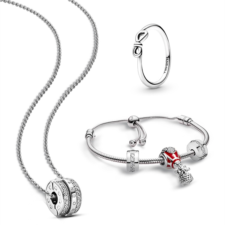 Trang phục trang sức tự làm vòng cổ  Pavé Line đi kèm hộp quà tinh tế