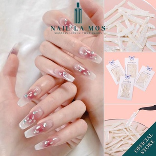 Hot t5 Xà cừ trắng nail siêu mỏng ánh ngọc trai – xà cừ nail trang trí móng tay đắp gel ẩn phong cách Hàn Nhật