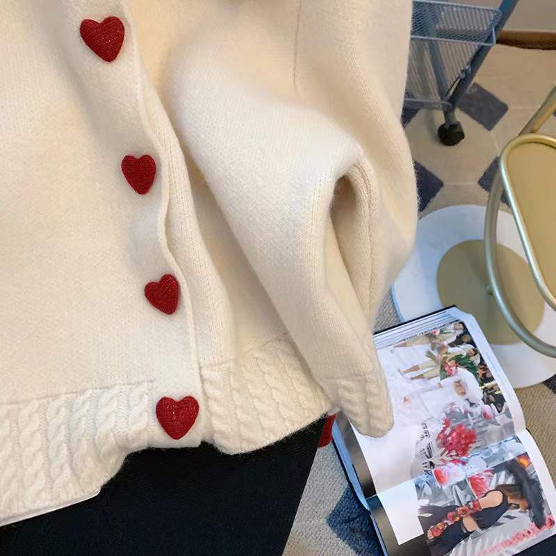 Áo Khoác Cardigan Dệt Kim Cổ Búp Bê Mềm Mại Phong Cách Nhật Bản Thời Trang Thu Đông Dành Cho Nữ