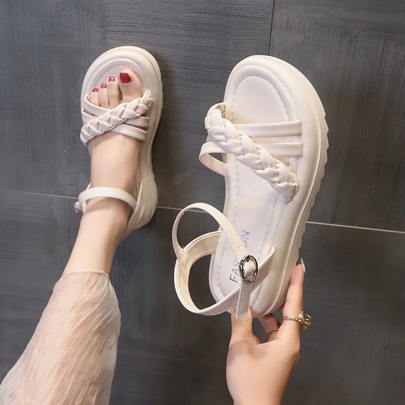 Xăng đan Đế Dày 4Cm Thời Trang Cho Nữ