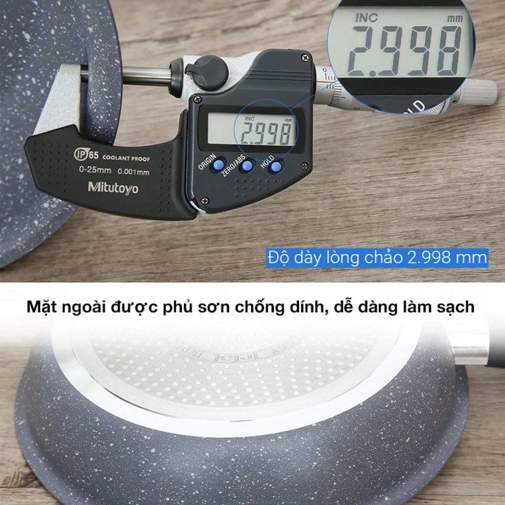 Chảo nhôm chống dính đáy từ Tefal Cook Healthy dùng cho mọi loại bếp - HAPOS