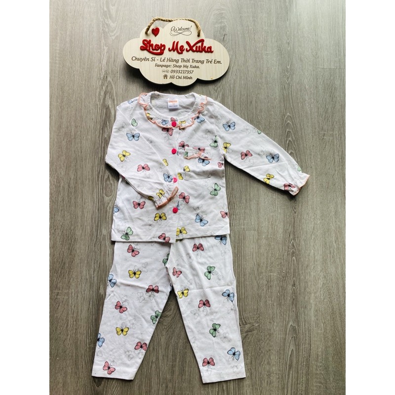 [FREESHIP đơn từ 0đ] Đồ bộ Pyjama tay dài xuất khẩu bé gái