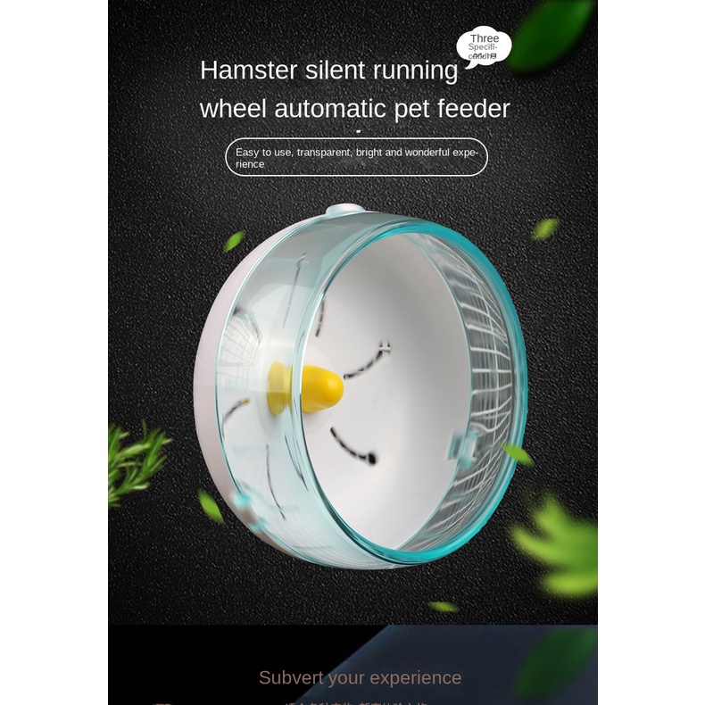 Bánh Xe Chạy Bộ Màu Vàng Đồng Không Gây Tiếng Ồn Cho Chuột hamster Nhím Nhím Chạy Bộ Thể Thao