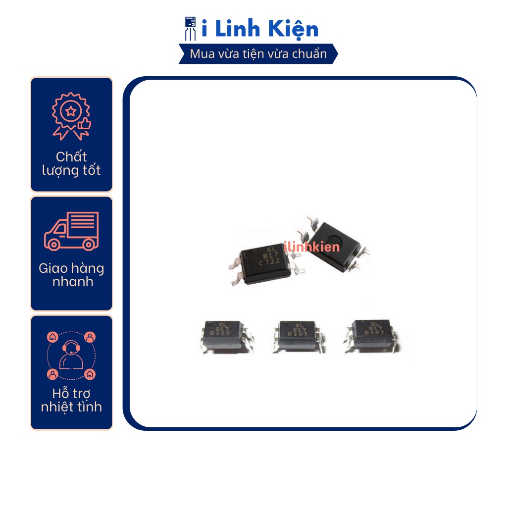 Ic quang EL817 EL817C SOP-4/DIP-4 chính hãng Everlight