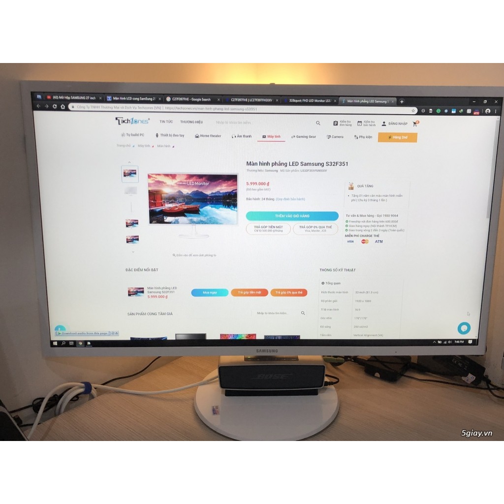 Màn hình máy tính 32 inch Samsung 32F351 độ phân giải Full HD màn hình phẳng hình ảnh sắc nét chân thực bảo hành 3 tháng | BigBuy360 - bigbuy360.vn