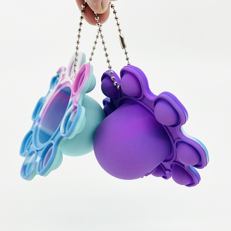 Móc Khóa Silicone Hình Bạch Tuộc Đáng Yêu