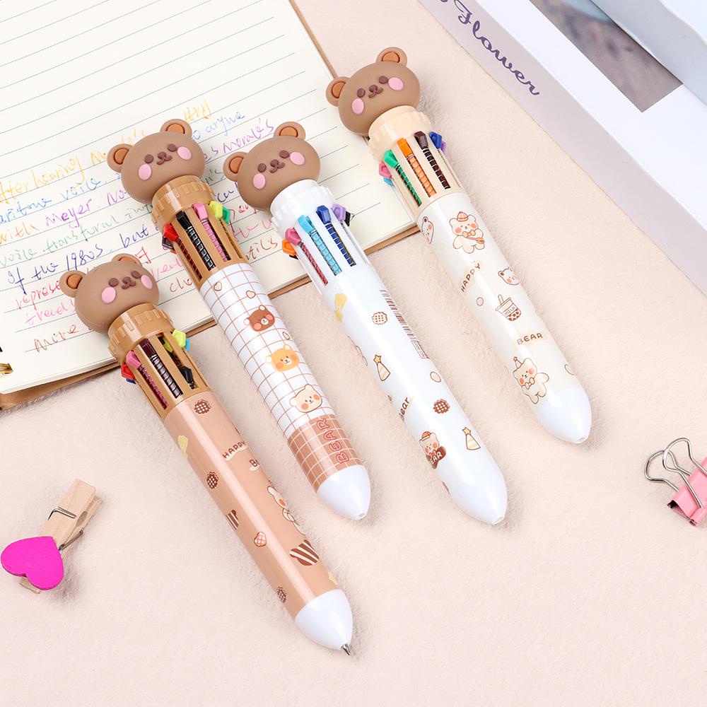 Bộ Bút Bi Bấm Thiết Kế Dễ Thương Dùng Làm Quà Tặng