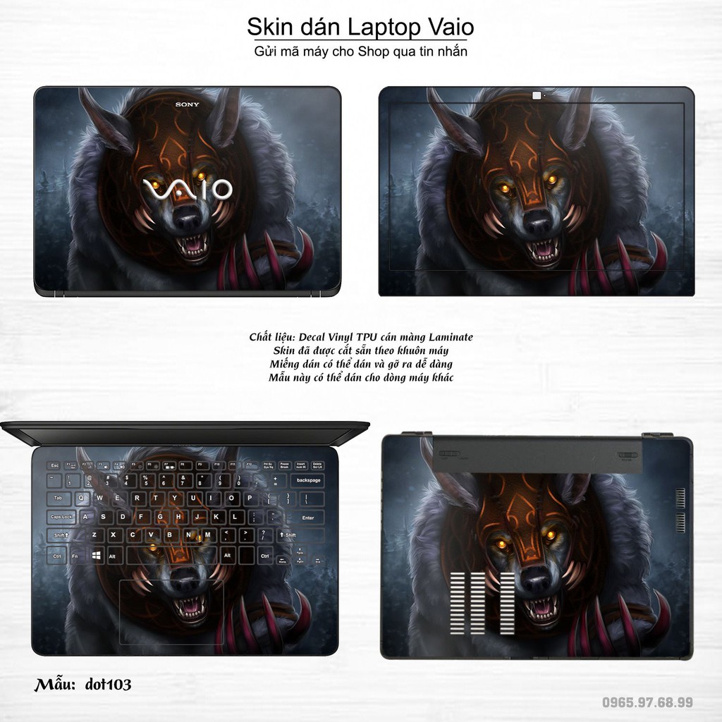 Skin dán Laptop Sony Vaio in hình Dota 2 _nhiều mẫu 17 (inbox mã máy cho Shop)