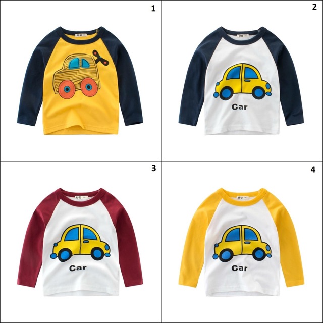 Áo cotton dài tay trẻ em 27Kids bé trai 2-7 tuổi