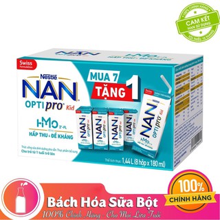 Combo 2 Thùng Sữa Dinh Dưỡng Pha Sẵn Nan Optipro Kid 180ml/Hộp - Thùng 6 Lốc (24 Hộp)
