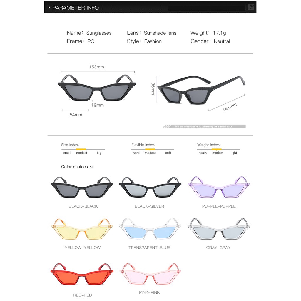 Kính mát mắt mèo SAMJUNE phong cách cổ điển sang trọng dành cho nữ