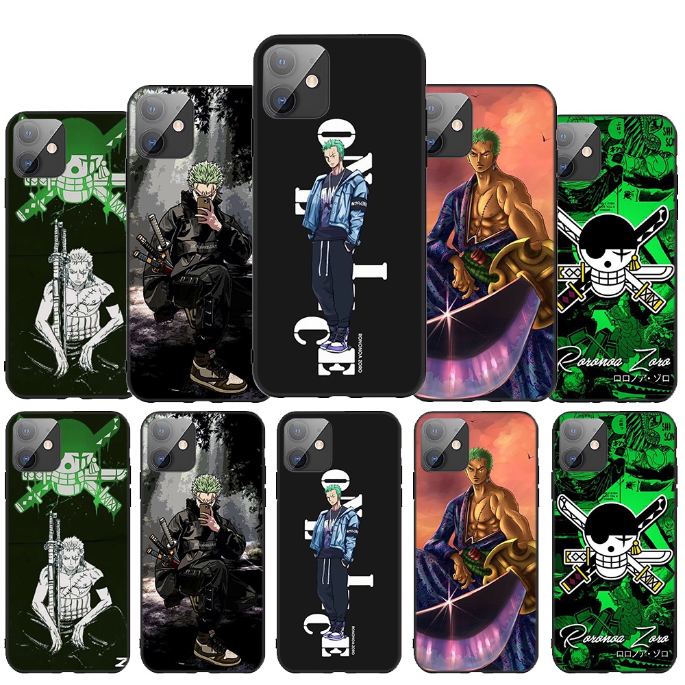 Ốp Điện Thoại Mềm Hình Roronoa Zoro One Piece Cho iPhone 7 8 7+ 8+ 6+ 6S+ XR XS Max 5 5s C152