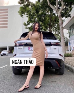 VÁY BODY TĂM CỔ VUÔNG
