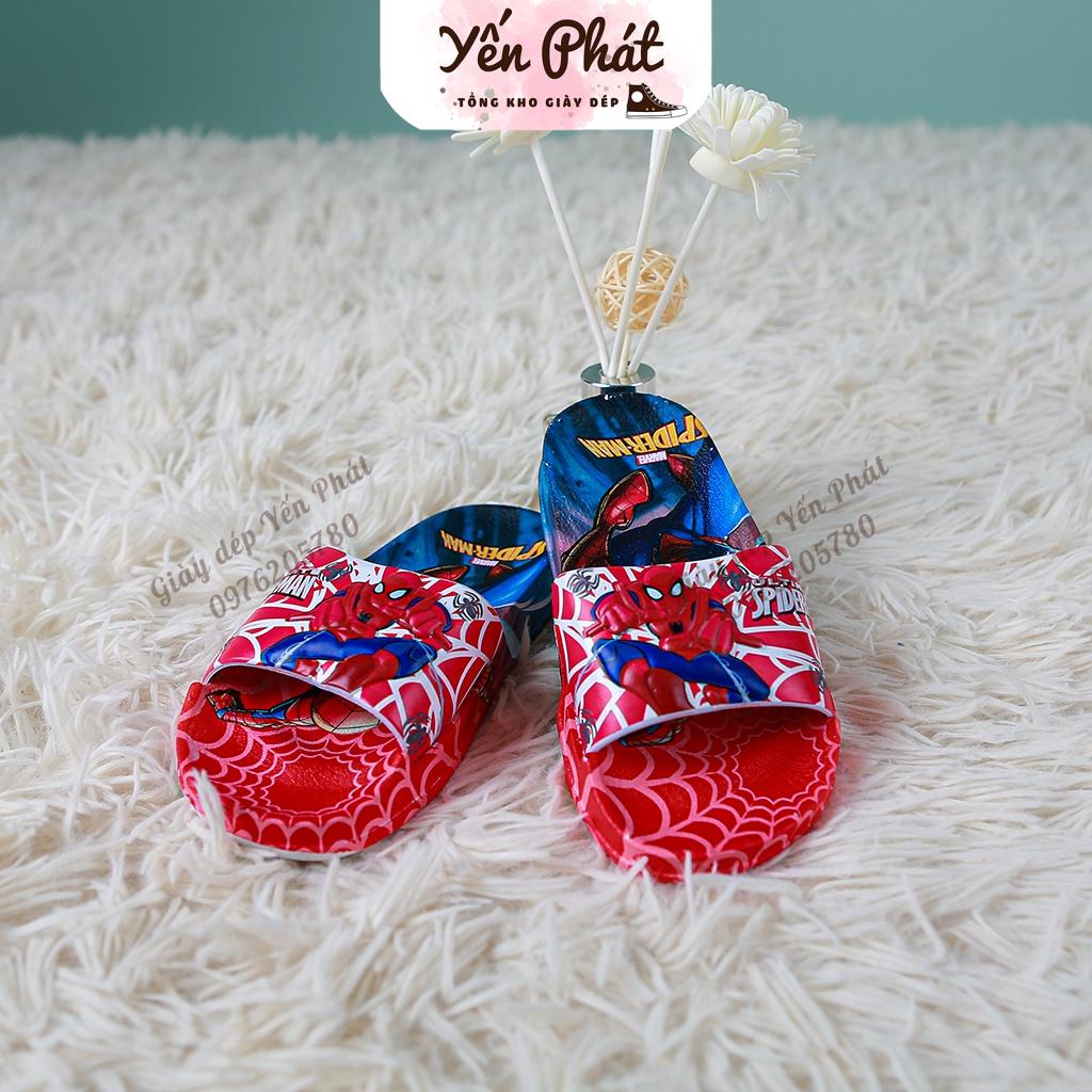 [Ảnh thật] Dép Bé Trai Hình Siêu Nhân Nhện Đủ Size 26-35 (Bé 2-8-9 Tuổi)