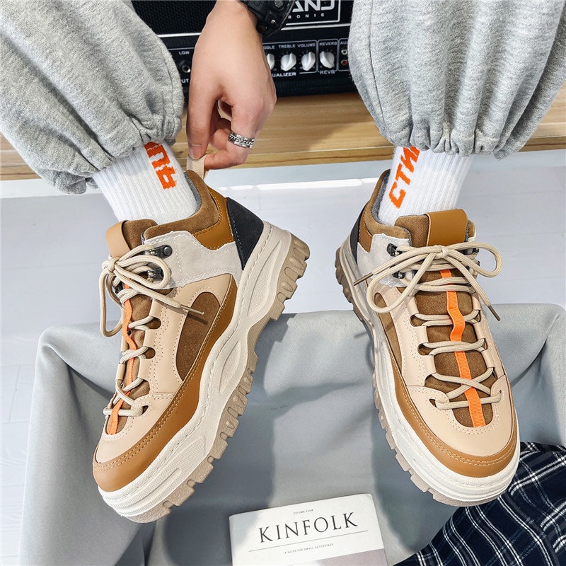 Sneakers nam HT14 - 5CM -Phong Cách Cực Ngầu, Thời Trang Trẻ Trung, Phối Màu Độc Lạ