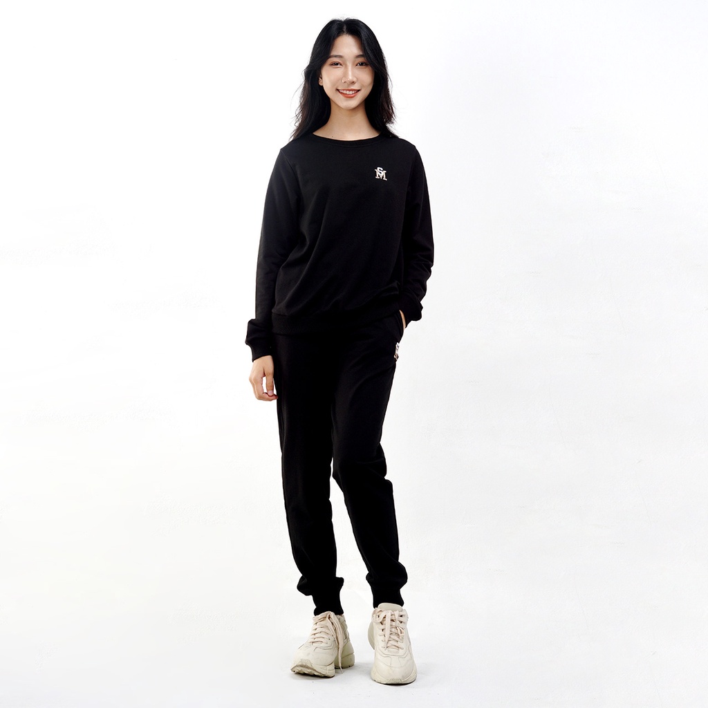 Áo nỉ sweater logo nữ Sayme dày dặn ấm áp WCSI0012