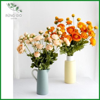[ Hoa lụa ] Hoa Mao Lương - hoa giả giống thật - 1 Cành 4 Bông, có ảnh thật