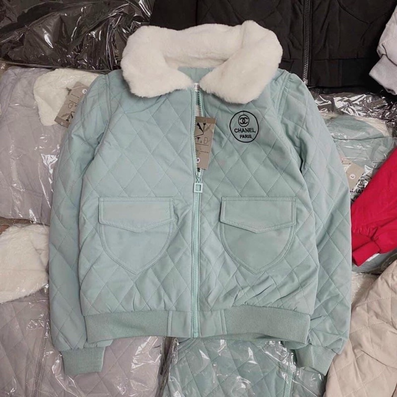 Áo Khoác Phao Trần Trám Lót Lông | BigBuy360 - bigbuy360.vn