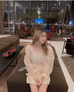 ĐẦM BỐ PHỐI TAY VOAN NƠ