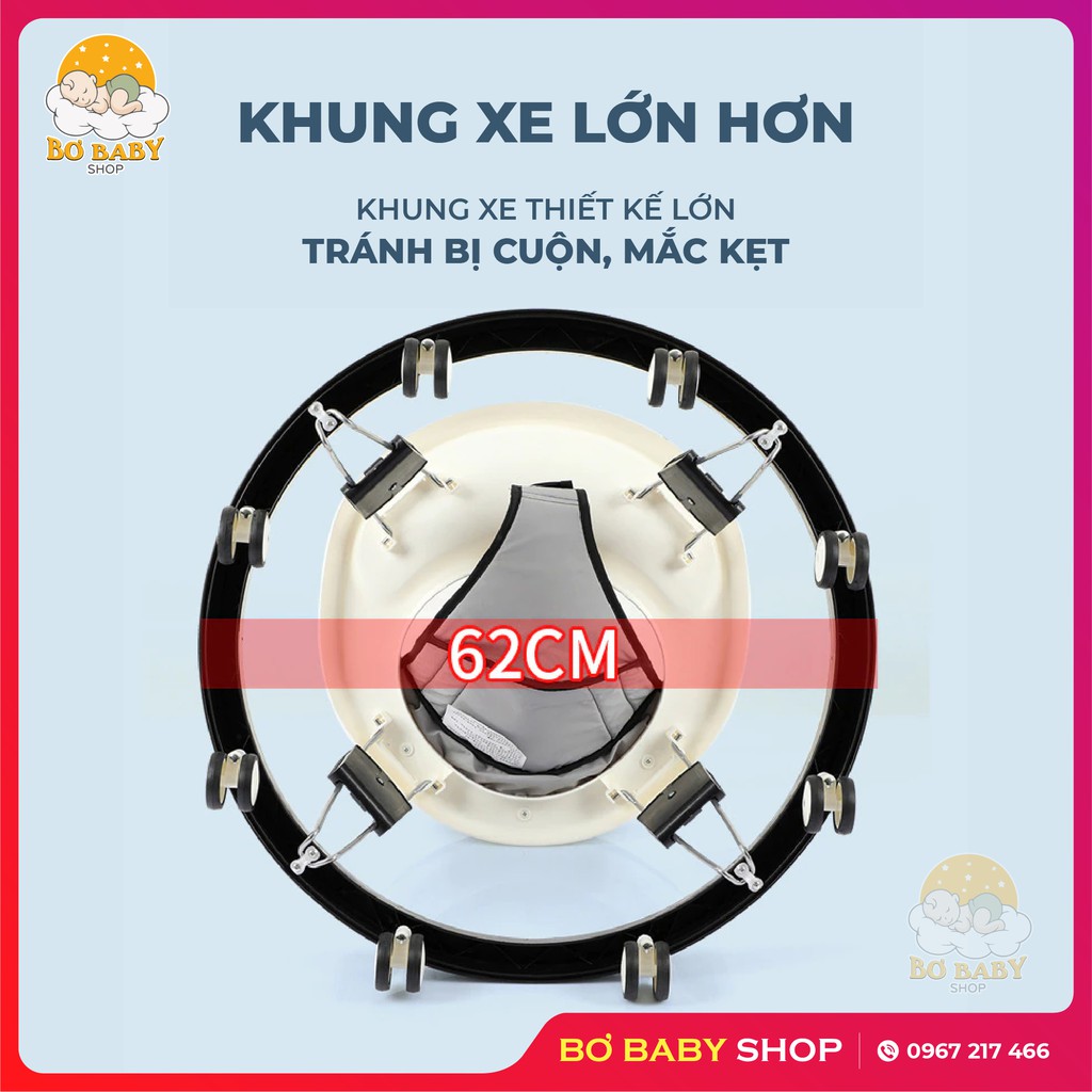 XE TRÒN TẬP ĐI CHO BÉ, Xe Đẩy Gấp Gọn Tiện Lợi, 5 Cấp Điều Chỉnh Mới Nhất 2021. Bảo Hành 24 Tháng