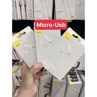 ✔️SHIP HỎA TỐC✔Dây Cáp Sạc Baseus Mini White Cable,Sạc Nhanh,Truyền Dữ Liệu Micro USB (2.4A)cho samsung oppo huawie