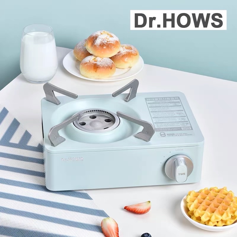 HÀNG SẴN / Dr Hows / Bếp ga Dr Hows Hàn Quốc kèm vali đựng bếp ga màu vàng xanh hồng trắng