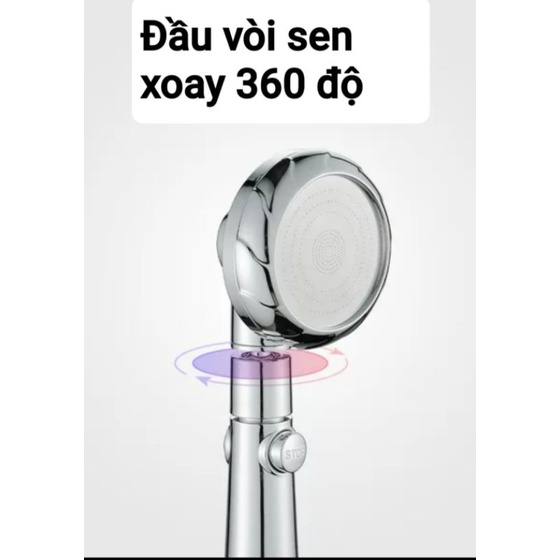 Vòi Sen Tăng Áp Xoay 360 Độ Công Nghệ Đức - dụng cụ nhà tắm công nghệ mới nhất - Yobomall