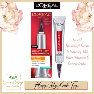 [Hàng USA] Serum Chống Lão Hoá Hàm Lượng Vitamin C 10% Loreal Paris Revitalift Derm Intensives Fragrance Free (30ml)