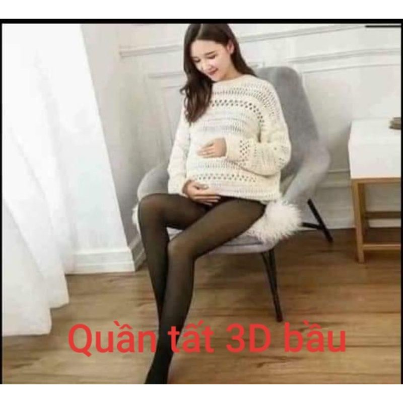 Quần tất bầu 3D, Quần bầu tất 3D 6S lót nỉ