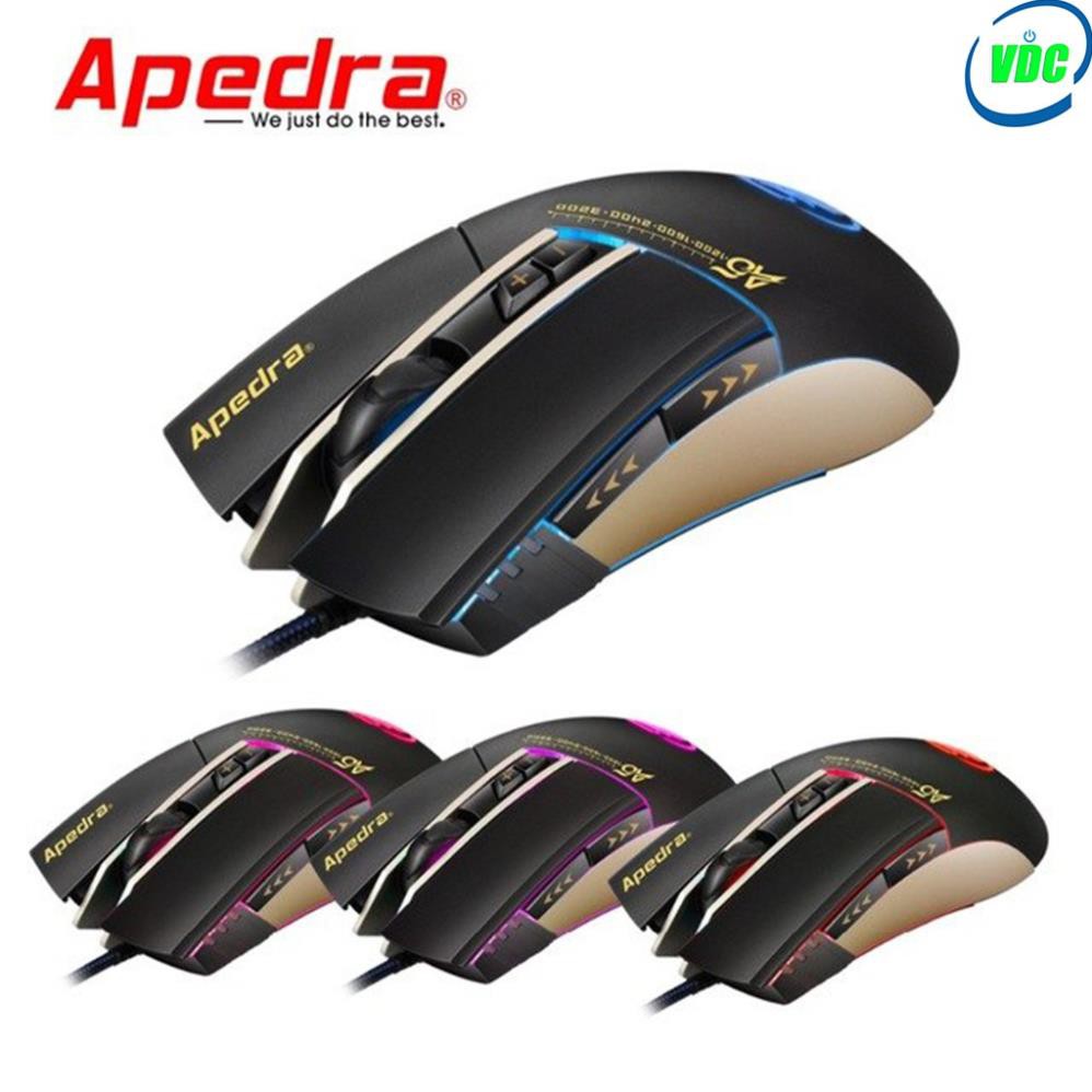 Bộ phím chuột Gaming Apdra GK49 + A5 - Led Rainbow - Chuột A5 Led RGB - Có kê tay | BigBuy360 - bigbuy360.vn