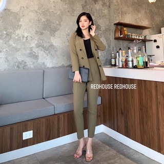 Sét vest blazer (cả sét gồm: áo+ quần + áo kép)