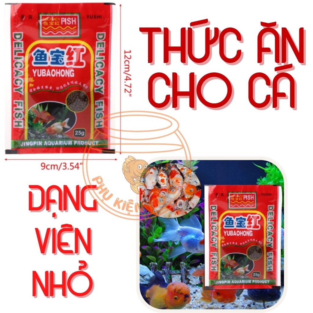 Thức ăn cho cá cảnh gói nhỏ 25gam